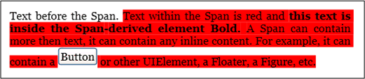 Flow_SpanExample Screenshot: Rendered Span example