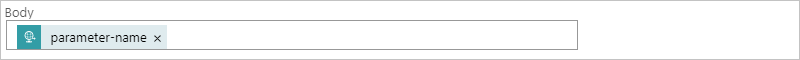 Screenshot che mostra il flusso di lavoro Standard con l'espressione risolta dell'azione Response per il nome del parametro.