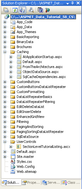 Aggiungere le pagine di ASP.NET per le esercitazioni Caching-Related