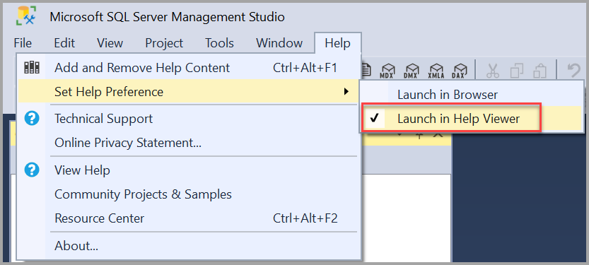 Avviare in Help Viewer