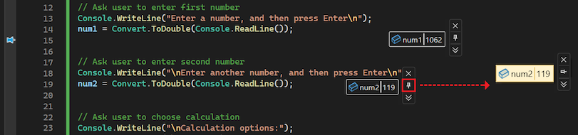 Screenshot che mostra come posizionare liberamente un tooltip dei dati in qualsiasi punto.