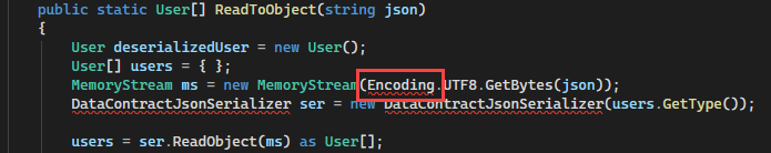 Schermata che mostra un errore evidenziato da una sottolineatura ondulata rossa in Visual Studio.